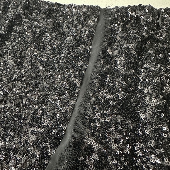 Sequined Black Mini-Skirt - Picture 4 of 6